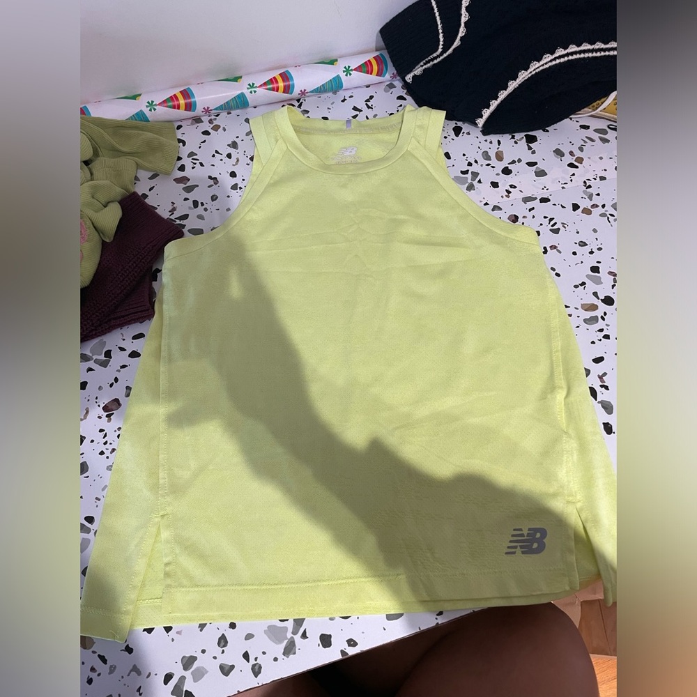 New Balance Light Yellow Running Shirt